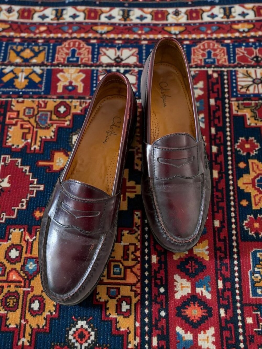 COLE HAAN Mens Brown Leather Loafer Dress Shoes Size 9.5